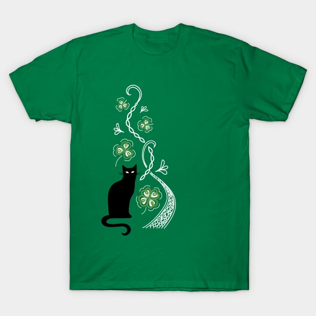 Lucky Kitty T-Shirt by katiestack.art